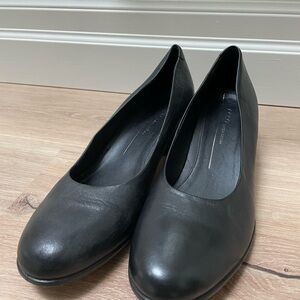 ECCO leather block heels